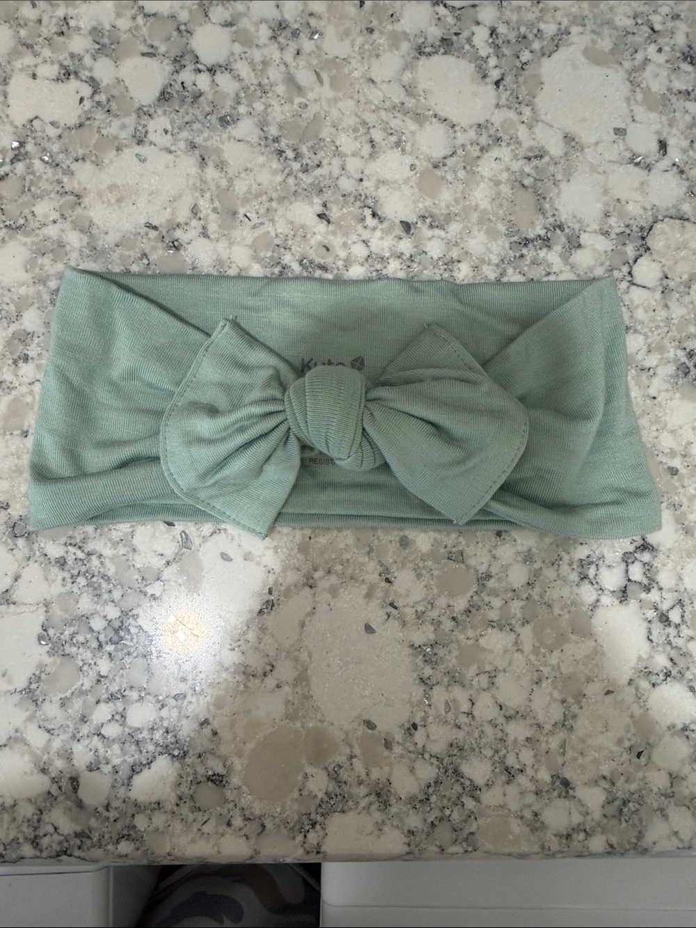 Kyte BABY Mint Green Knit Bow Headband
